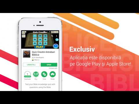 Quiz Crestin-Intrebari Biblice disponibil pe Google Play si Apple Store