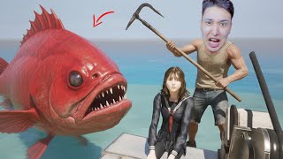 انقذت الفتاة من اكبر سمكه في البحر | UMIGARI | ウミガリ