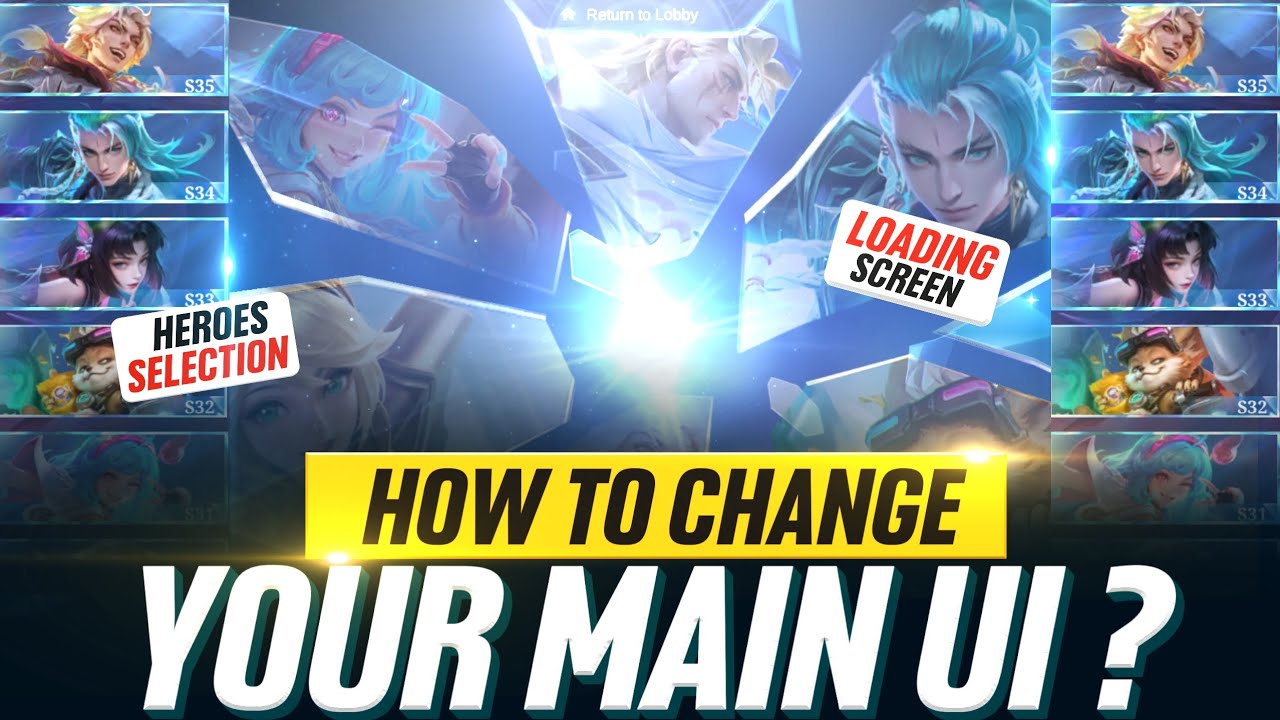 How to Change Your Game Lobby UI to Different Heroes in Mobile Legends (MLBB) (English )