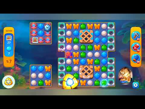 фишдом 2022  #  10709 уровень - прохождение без бустеров # Fishdom,   10709  level - no Boosters.