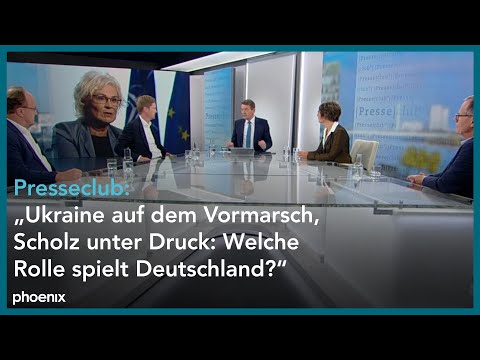 Presseclub: "Ukraine auf dem Vormarsch, Scholz unter Druck: Welche Rolle spielt Deutschland?"