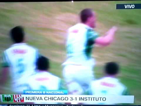 NUEVA CHICAGO 3-1 INSTITUTO. Primera b nacional 2016. Fecha 18