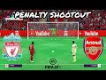 Liverpool - Arsenal Penalty Shootout - Fifa 22 Simulation - Premier League
