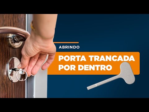Como abrir porta trancada por dentro | Tutorial Simples
