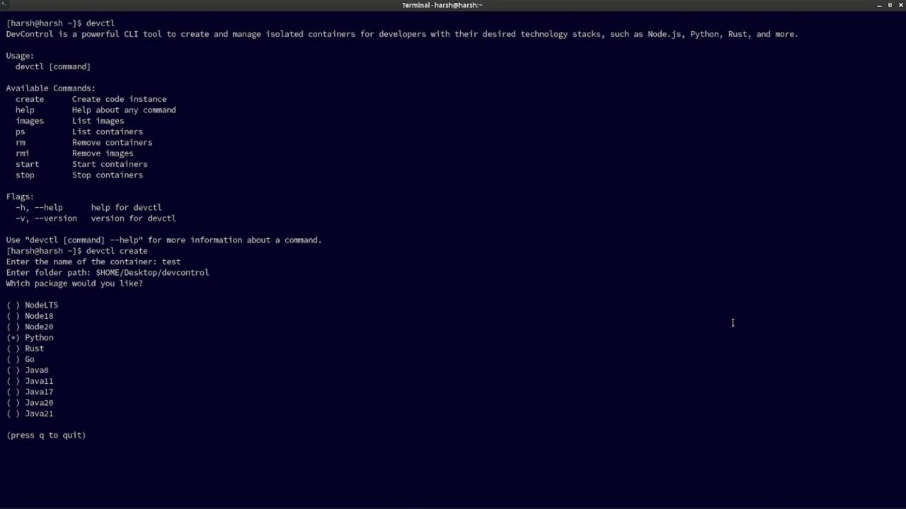 DevControl demo video
