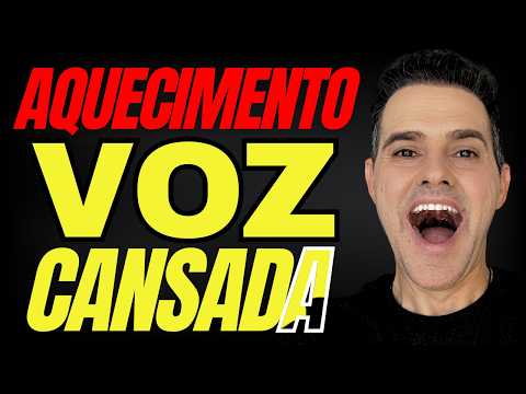 Como Aquecer a Voz Cansada e Rouca para Cantar [AQUECIMENTO VOCAL RÁPIDO - VOZ CANSADA]