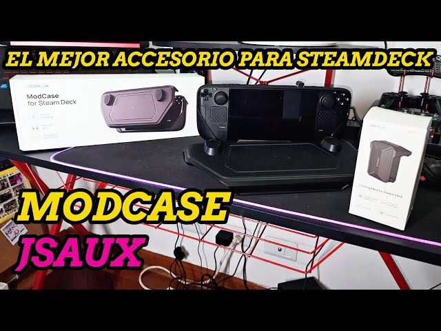 Vídeo relacionado con JSAUX ModCase Compatible con Steam Deck, PC0104 Estuche Modular para Valve Steam Deck Incluyen Funda Protectora, Cubierta Frontal, Soporte Metálico y Correa - Set Básico