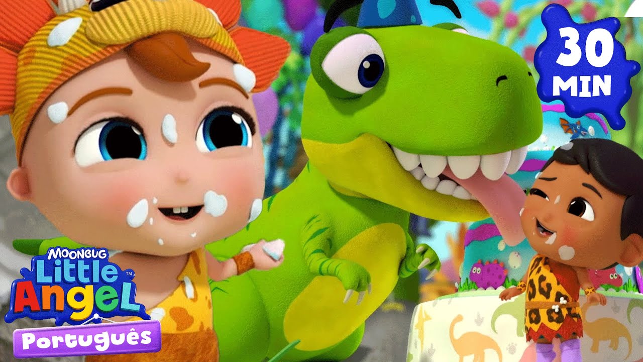 Dia de festa dos dinossauros ! 🥳  Little Angel Brasil | Músicas Infantis em Português