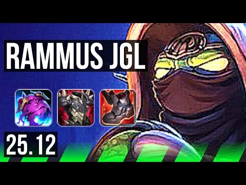RAMMUS vs JARVAN IV (JGL) | Rank 1 Rammus, 800+ games | BR Challenger | 25.12