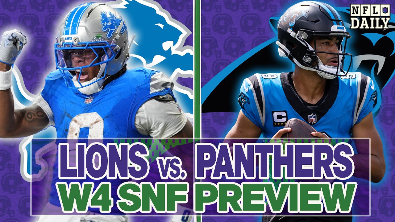 Lions vs Panthers Week 4 Preview | NFL Daily