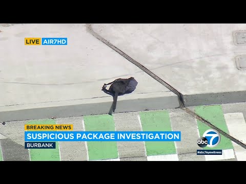 Bomb squad probes backpack emitting smoke in Burbank, NB 5 Freeway shut down