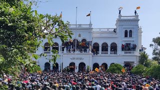 The Sri Lankan Prime Minister's office is occupied by the activists.