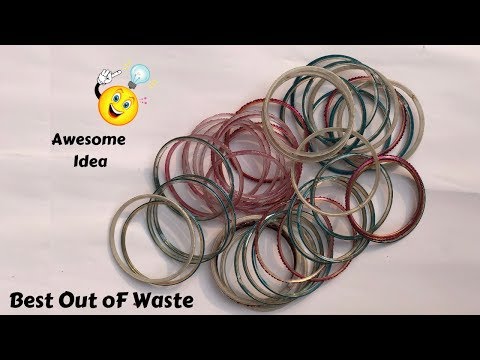 How to use old bangles at home | Best craft Idea | DIY arts and crafts | awesome craft ideas Video