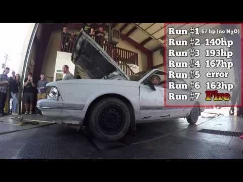 Buick Century Catches Fire on Dyno