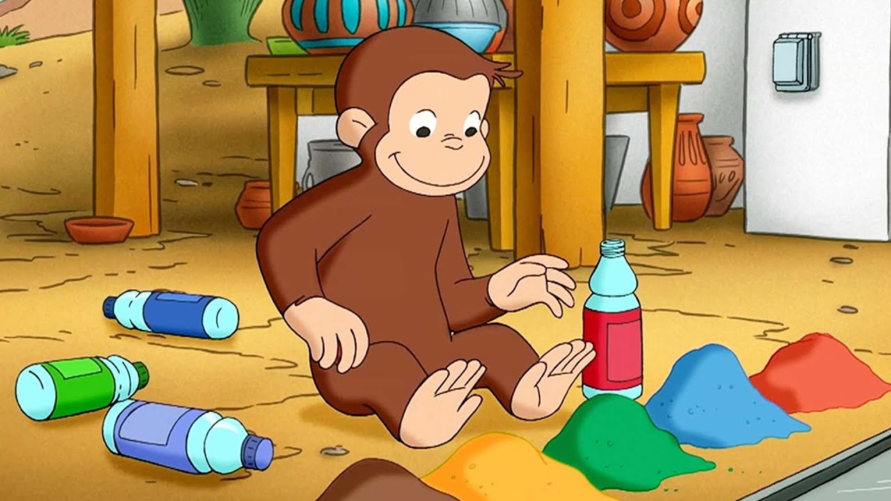 George Faz Sua Própria Tinta 🐵 George, o Curioso 🐵 Desenhos Animados