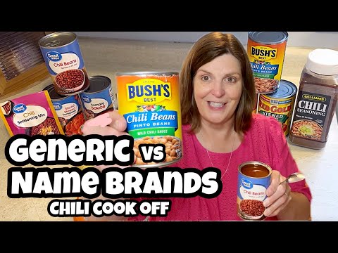 Generic vs Name Brands… Chili Cook Off!  Which is Better?!?