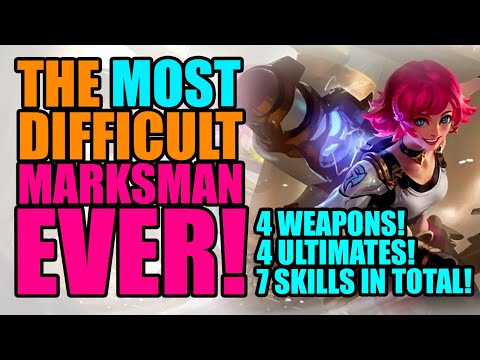 NEW HERO: BEATRIX, THE 4 WEAPONED MARKSMAN FULL REVIEW || MOBILE LEGENDS