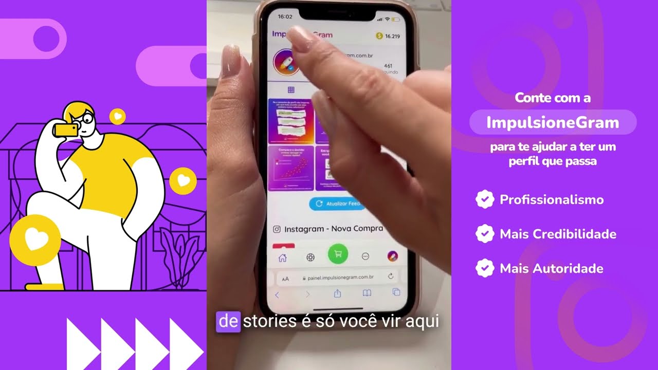 Tutorial: Como Enviar Visualizações em Reels no ImpulsioneGram