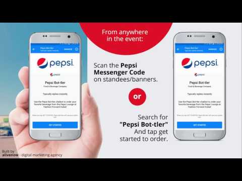⁣Pepsi Bot-tler Facebook Messenger Chatbot