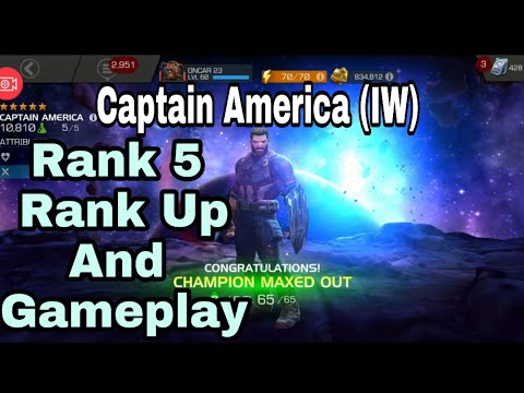 5* Captain America Infinity War - Ranking Upto Rank 5  And Gameplay