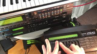 Video thumbnail for Roland D-110 and PG-10 by Takashi Sasaki