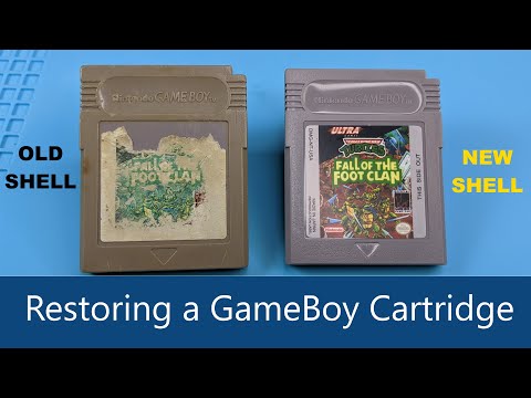 Restoring a GameBoy Cartridge with Corrosion (TMNT Fall of the Foot Clan)