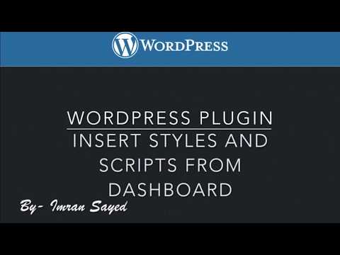 6 Include Inline styles and script with WordPress plugin