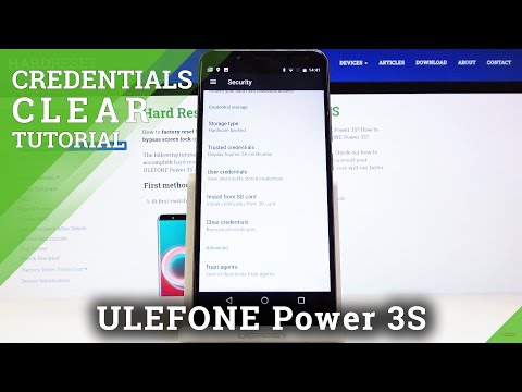 How to Clear Credentials in ULEFONE Power 3S – Reset DRM