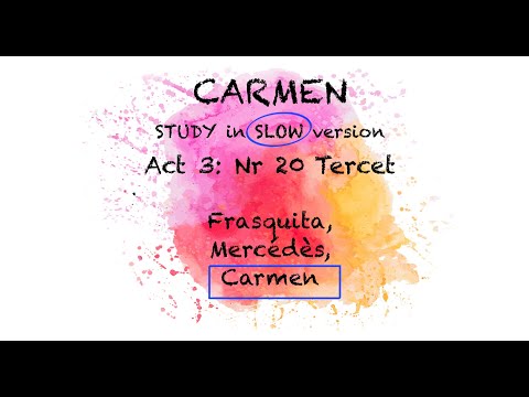 STUDY Carmen: Act 3/20 Tercet - CARMEN highlighted | The Opera Pianist | Piano Accompaniment