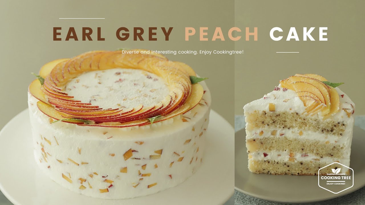 Earl grey Peach Cake Recipe
