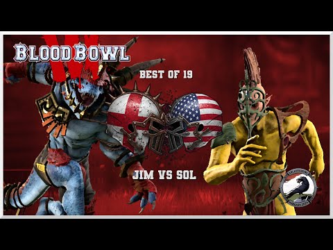 Blood Bowl 3 - Eurobowl 2025 - Jim's Lizardmen vs Sol's Wood Elves - Game 10
