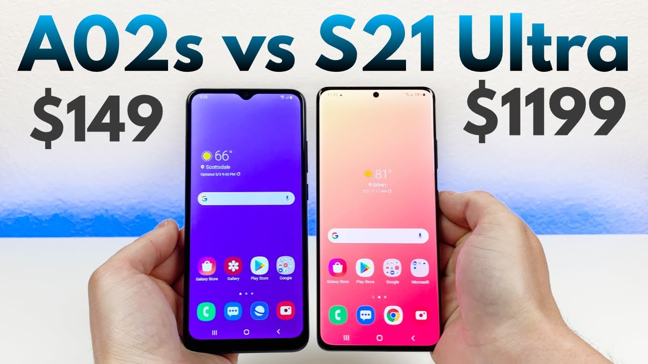 Samsung Galaxy A02s vs Samsung Galaxy S21 Ultra - Who Will Win?