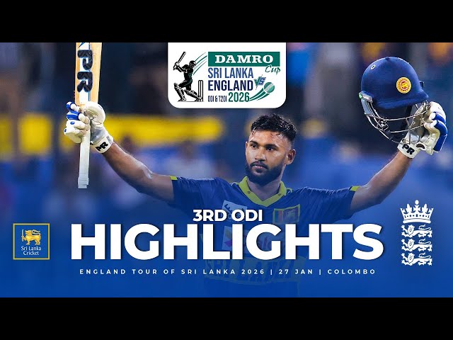 Sri Lanka vs England: 3rd ODI Full Match Highlights | RPICS Colombo