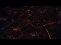 Night View Of Kuwait On The Flight