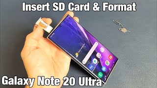 Galaxy Note 20 Ultra: How to Insert SD Card + Format