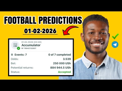 FOOTBALL PREDICTIONS TODAY 01/02/2026 | SOCCER PREDICTIONS TODAY | BETTING TIPS TODAY