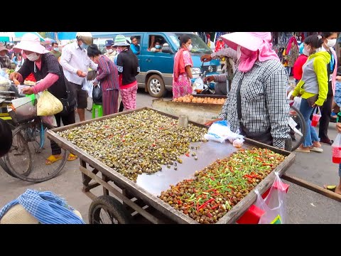 Lunch Food Market for Garment Factory Workers in Toul Kork Phnom Penh