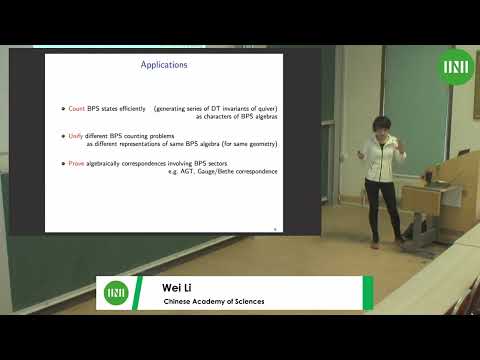 Prof. Wei Li | Quiver Yangians and their applications