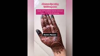 Henna aftercare tips using vicks//Beautiful henna designs #mehndi #artist #hennaart #designs