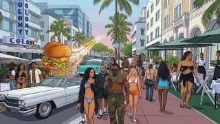 Miami Beach,  Efsanevi Colony Hotel gezisi ve rond da  hamburger tadımı  🌴🍔