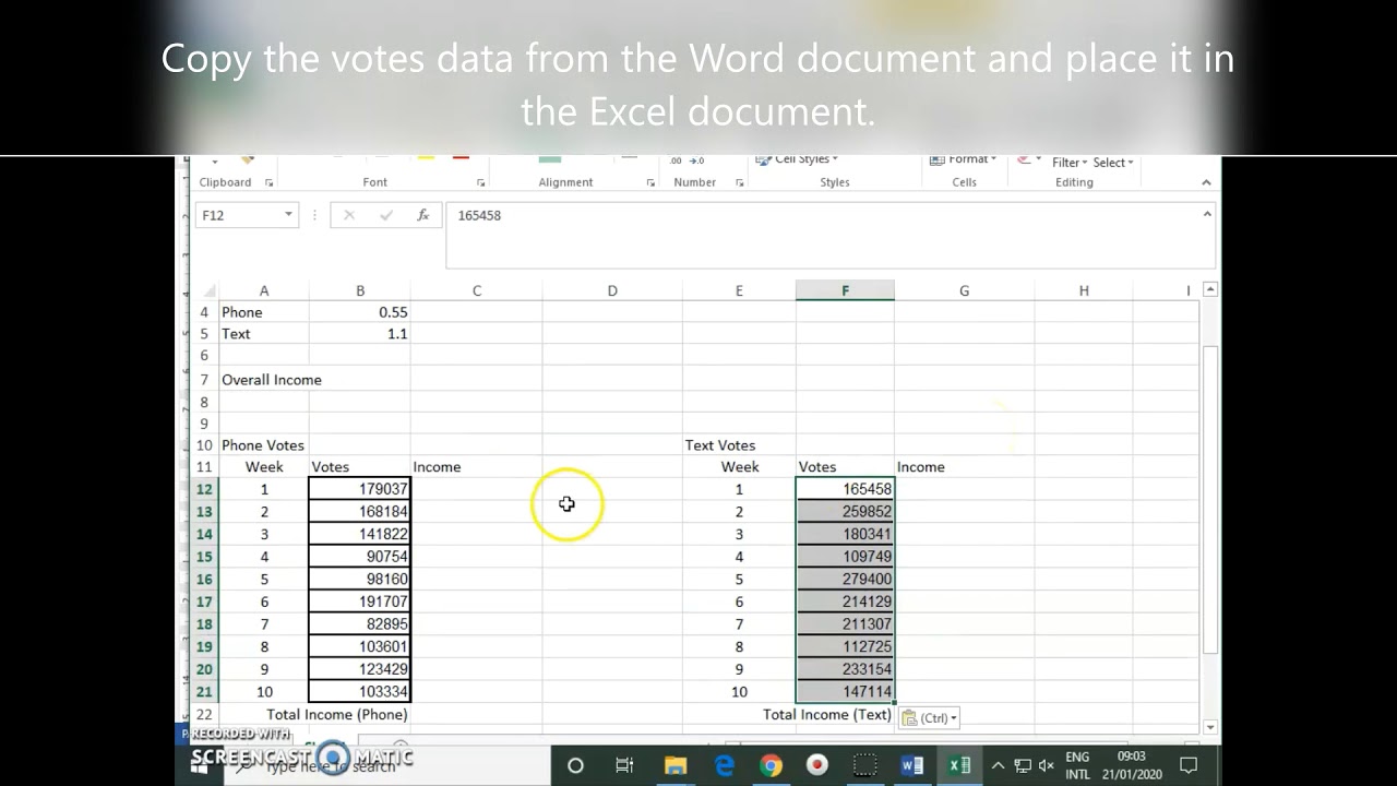 Spreadsheet Modelling - Task 1