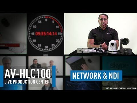 AV-HLC100 Live Production Center: Network Configuration & NDI Setup