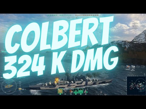World of Warships | Colbert 324 k dmg  | Best Replays by Modbus | WoWs |