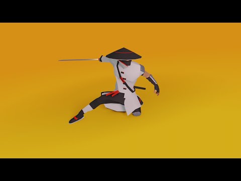 Urban Samurai #2 | Low Poly Art
