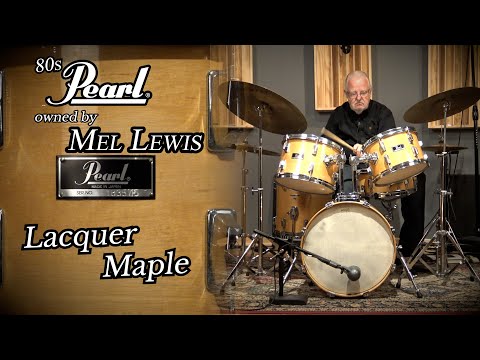 Owned by Mel Lewis! 80s Pearl Drum Kit - Maple Lacquer