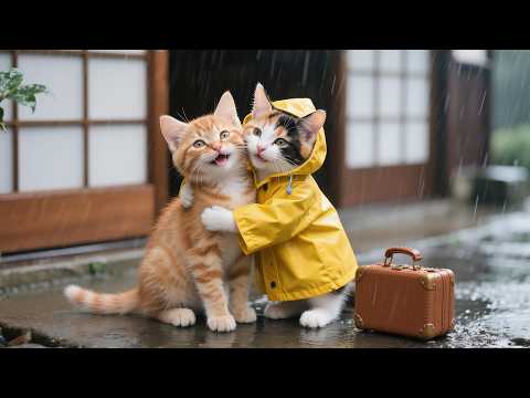 Ginger trifft ihren neuen Freund MooMoo🐾 Ein herzerwärmendes Treffen im Regen