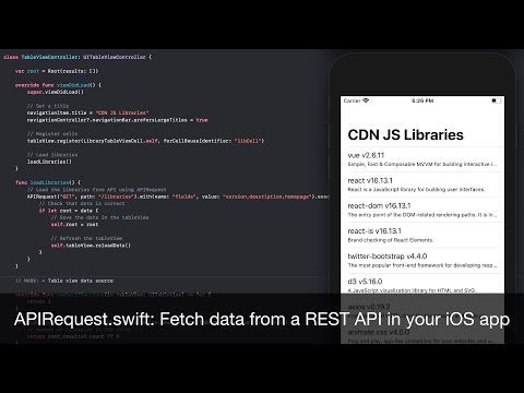 APIRequest.swift: Fetch data from a REST API in your iOS app