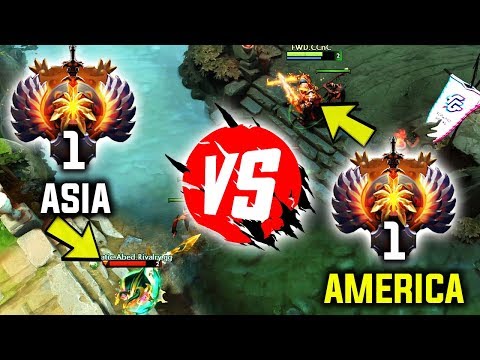 WHEN ASIA IMMORTAL TOP 1 MEETS AMERICA TOP 1 - WHICH SERVER IS BEST DOTA 2