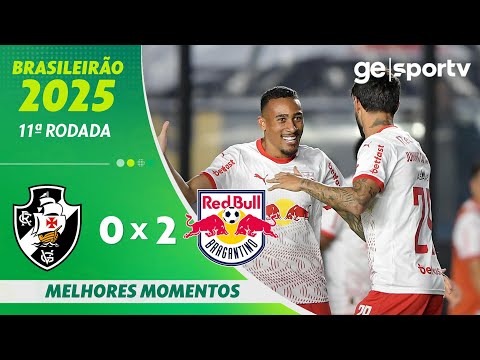 Gols e lances de Vasco da Gama x Red Bull Bragantino