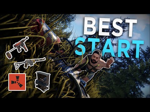 COUNTERING the ENEMY RAID for the BEST START EVER! - Rust Solo Survival #1